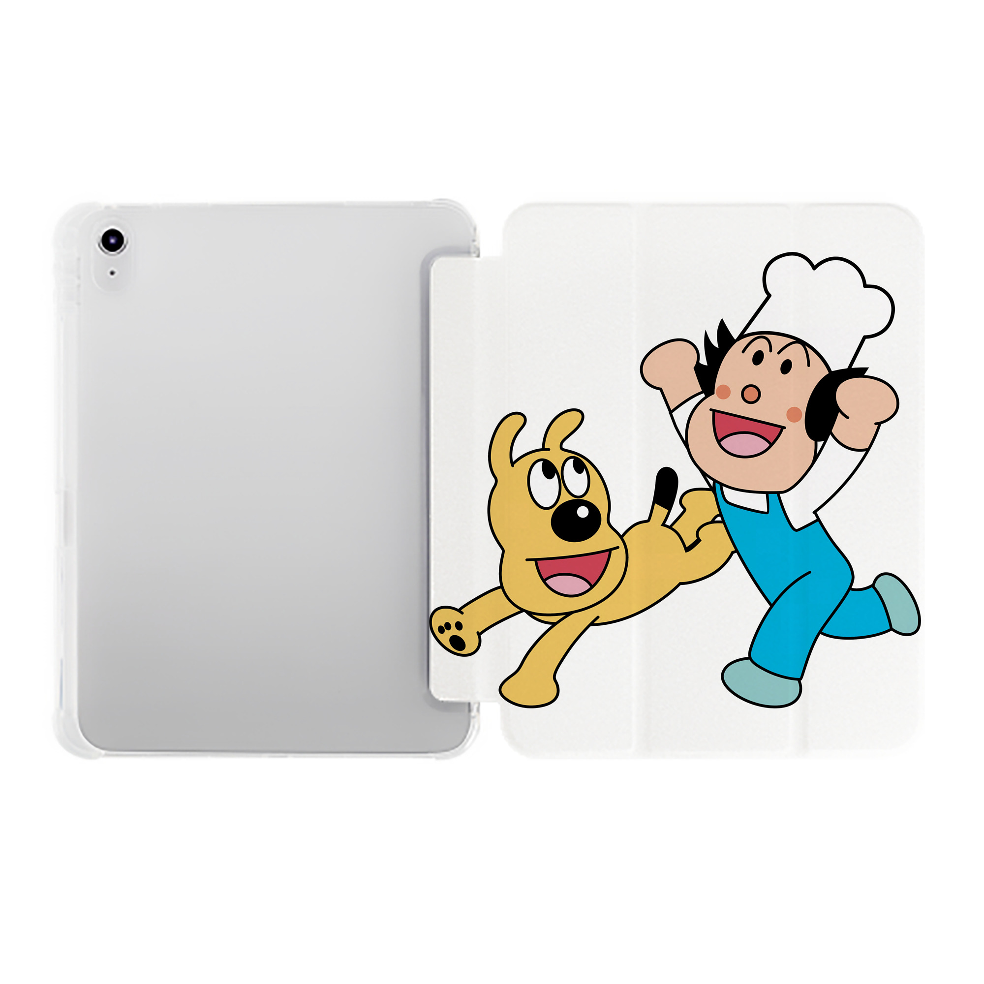 （画像用） アンパンマン Anpanman IPad ケース ペン収納付き 三つ折りスタンド PUレザー×シリコン 対応機種9.5/10.5/10.9インチ
